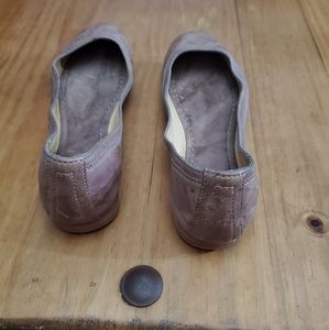 NEW Frye Carson Leather Ballet Flats Grey Size 8